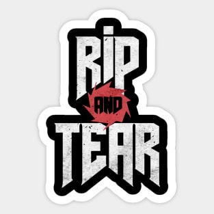 Rip and Tear Sticker